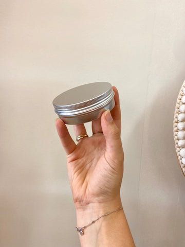 Metal screw top tin