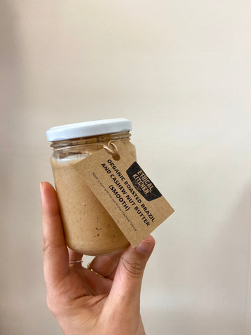 Organic Roasted Brazil and Cashew Nut Butter (Smooth)
