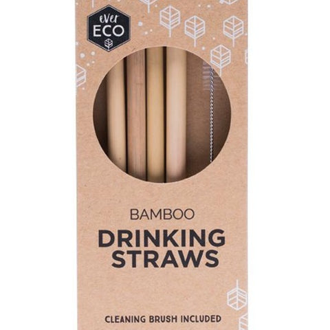 Bamboo Straws with cleaning brush 'Ever Eco'