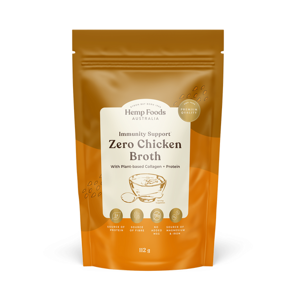 Immunity Support Zero Chicken Broth 112g
With Plant-based Collagen & Protein