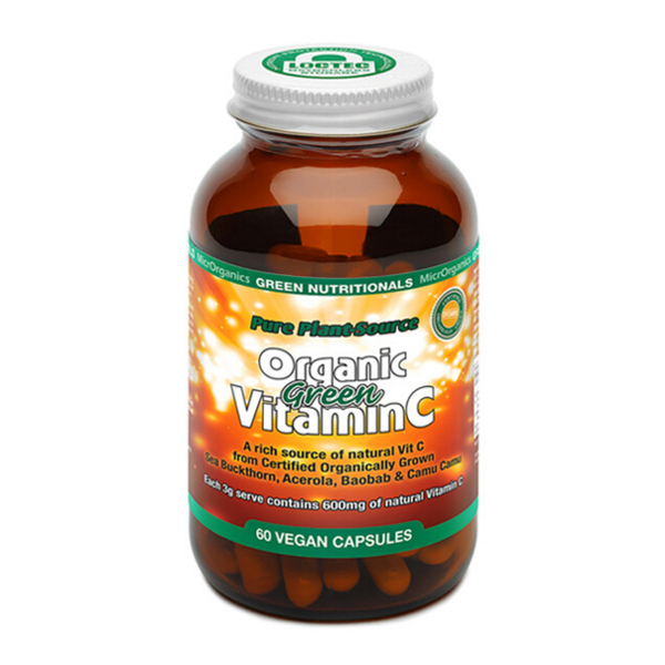 Green Nutritionals Organic Green Vitamin C 60 Capsules