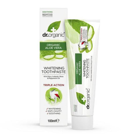 Aloe Vera Toothpaste (Whitening) 'Dr Organic' 100ml