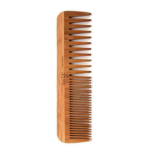 Bamboo Comb Medium Wide Tooth 'Bass Brushes'