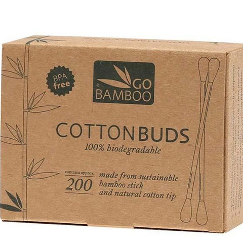 Biodegradable Bamboo Cotton Buds 'Go Bamboo'