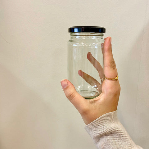 350mL glass jars