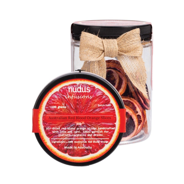 Nudus Infusions Australian Dried Fruit Slice Red Blood Orange 100g