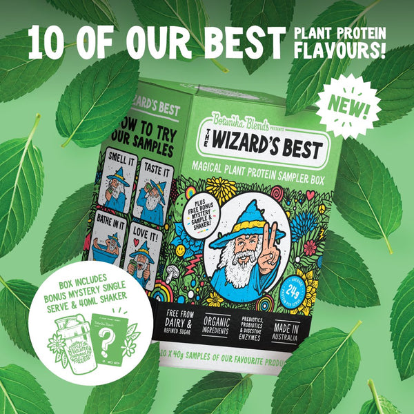 Wizards Best Plant Protein Sampler Box 'Botanika Blends' 10 x 40g