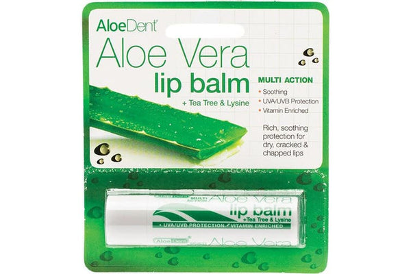 Aloe Dent Lip Balm Aloe Vera With Tea Tree & Lysine 4g