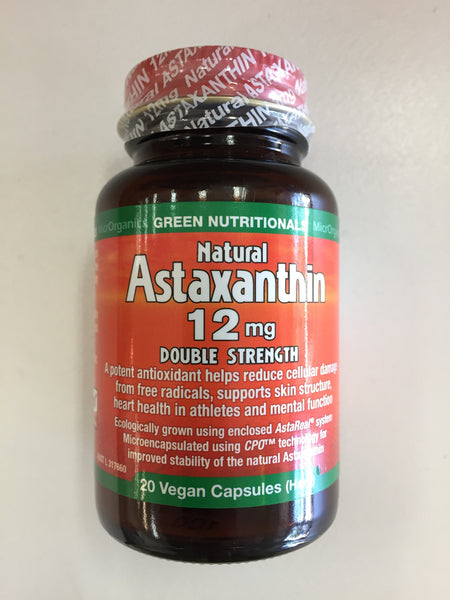 Natural Astaxanthin 12mg Double Strength 'Green Nutritionals'