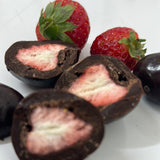 Organic Vegan Chocolate Coated Freeze Dried Strawberries