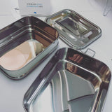 Stainless steel lunch box double stack 1 L CHEEKI