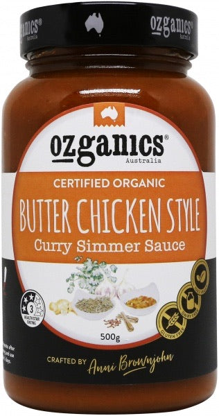 Ozganics (vegan)  curry simmer sauces