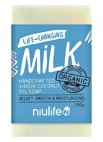 NIULIFE "Certified Organic Virgin Coconut Oil Soap" - Milk 100g