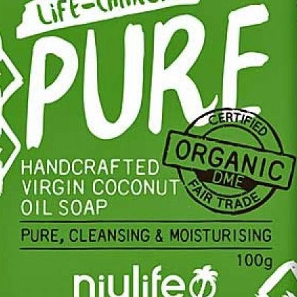 Certified Organic Virgin Coconut Oil Soap 'Niulife' 100g