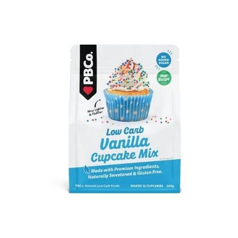 PBCo Low Carb Vanilla Cupcake Mix - 260gm